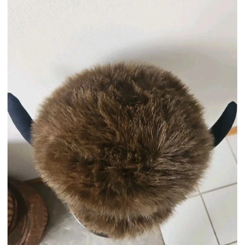 Buffalo / Viking Plush Hat w/horns‎ Teens/Adult Kids unsex